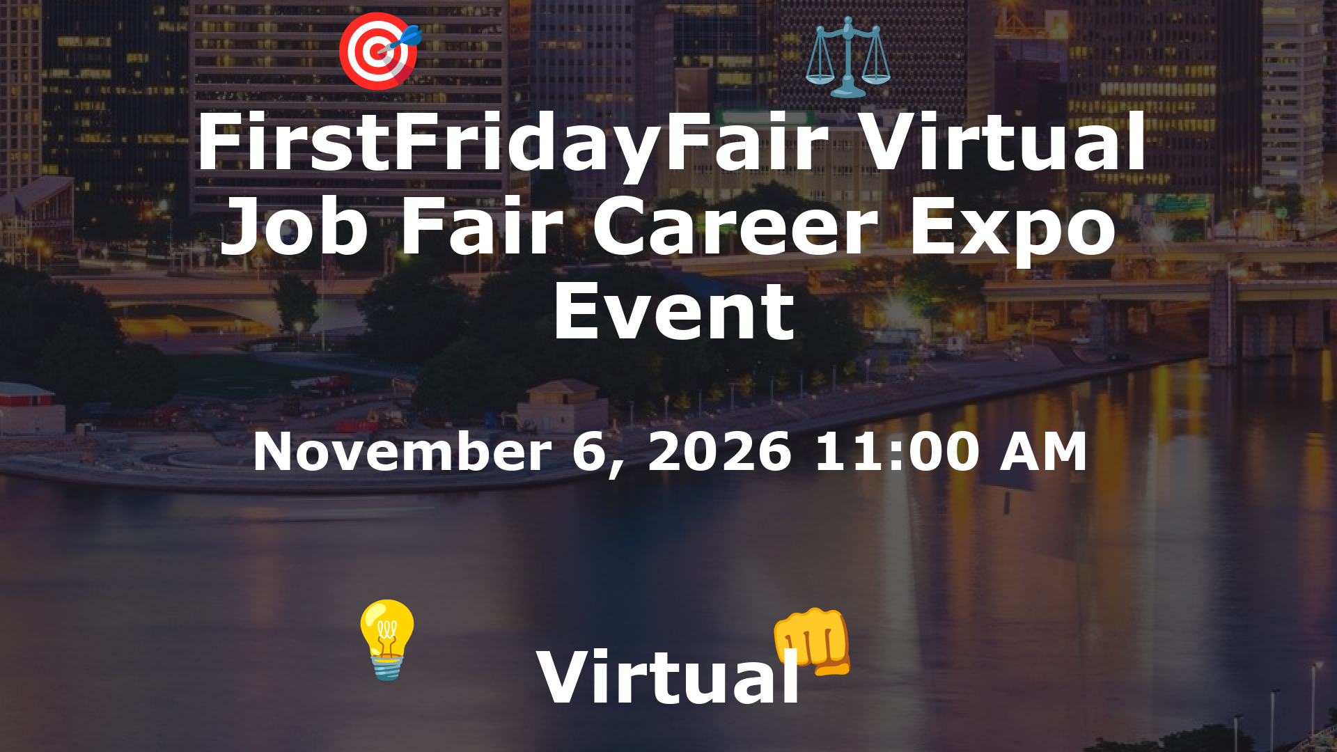FirstFridayFair Virtual Job Fair Career Expo Event event image